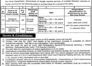 Child Protection & Welfare Bureau Punjab Jobs 2025 Advertisement