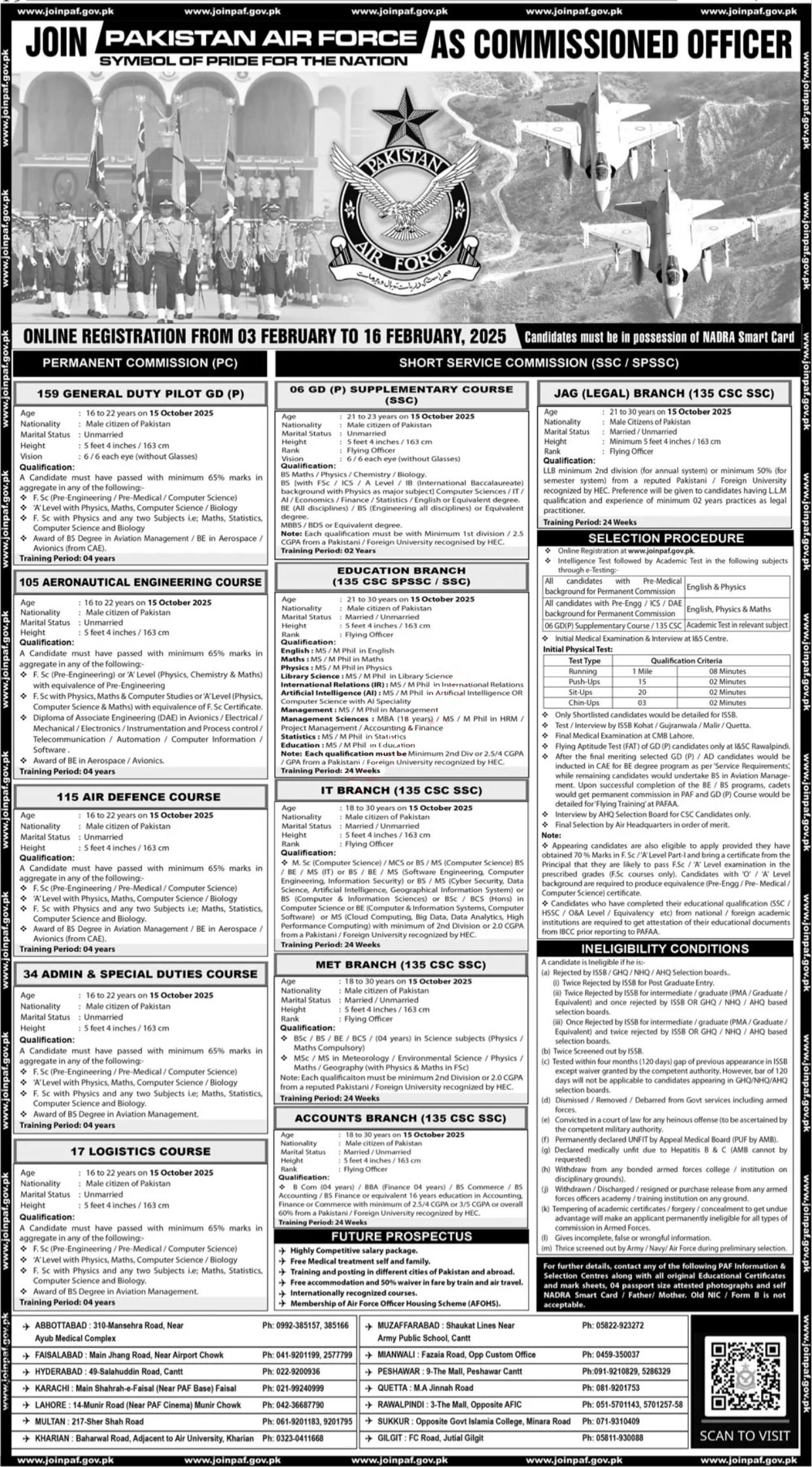 Join PAF as Commissioned Officer 2025