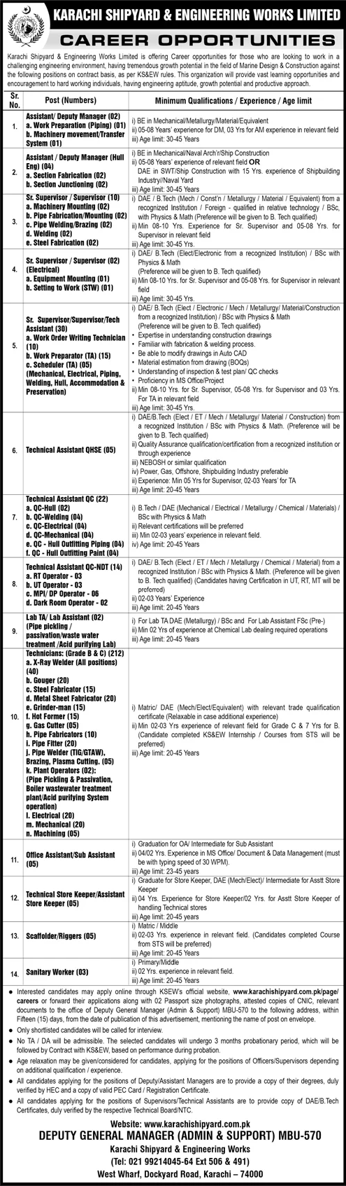 KSEW Jobs 2025