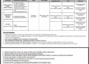 NADRA Regional Head Office Sukkur Jobs 2025 – NADRA Sukkur Jobs