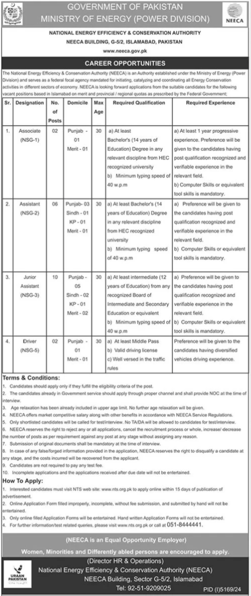 New Ministry Of Energy Power Division Jobs February 2025