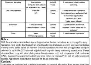 Latest DHA Karachi Jobs 2025 – www.dhakarachi.org