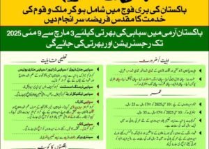 Pak Army Jobs February 2025 for Sipahi , Driver, Military Police