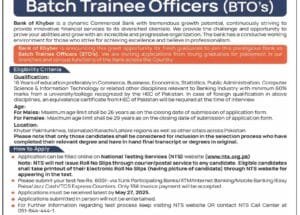Bank of Khyber BOK jobs May 2025