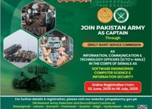 Join Pak Army as Captain 2025 | www.joinpakarmy.gov.pk