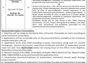 Bacha Khan University BKUC Job Vacancies 2025
