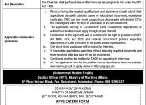 Latest Ministry of Maritime Affairs Job Vacancies 2025
