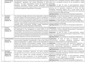 Latest BRT Peshawar Jobs 2025 | TransPeshawar
